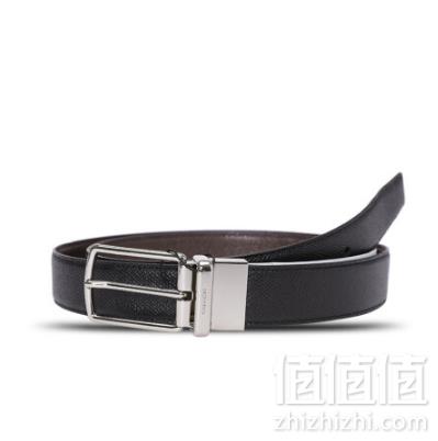 Guy Laroche 姬龙雪 男士黑色双面可旋转针扣皮带 GT79571011G-01371元包邮（需凑单）