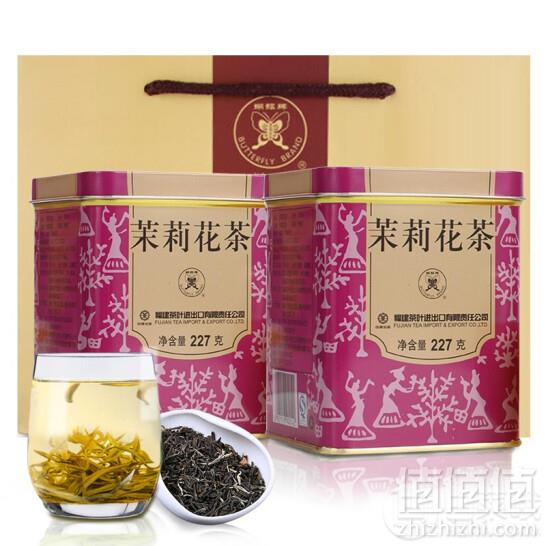 中粮中茶 蝴蝶牌 福建茉莉花茶铁罐装 227g*2105元包邮