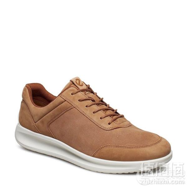 UK7码，Ecco 爱步 Aquet 男士轻质透气真皮休闲鞋439.1元