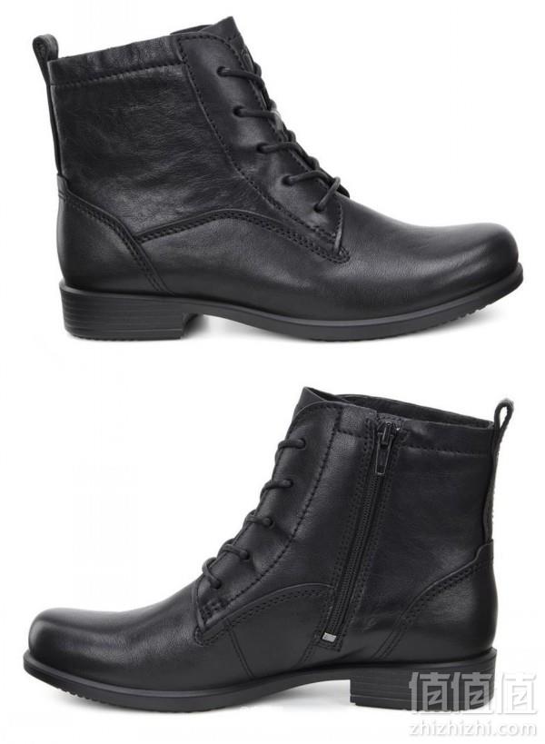 国内￥1799，2015秋冬新品 ECCO 爱步 女士触感25系带平底靴 €74.87 直邮含税到手￥667