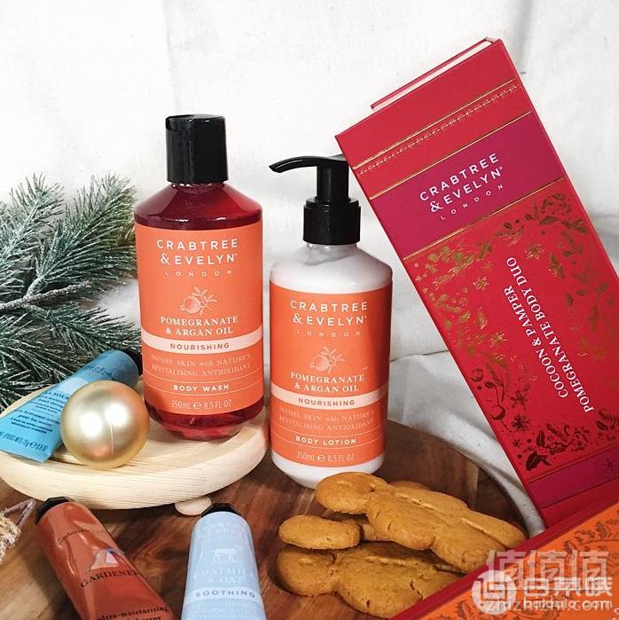 Crabtree & Evelyn 瑰柏翠 红石榴坚果油身体乳250ml97.37元