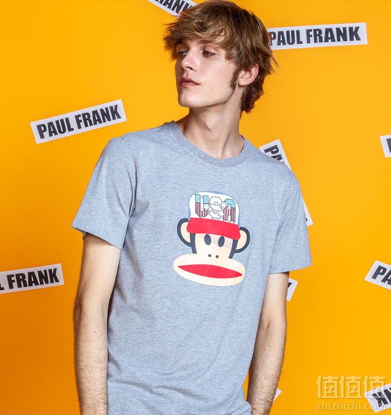 Paul Frank 大嘴猴 男士 短袖T恤69元包邮（需领券）