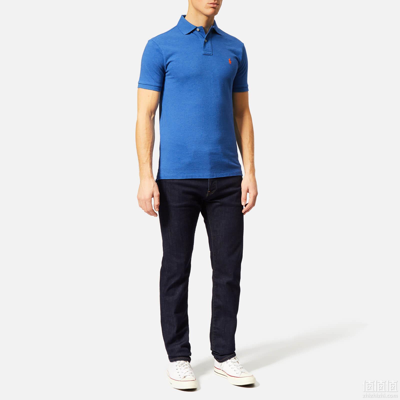 Polo Ralph Lauren Men's Slim Fit Mesh Polo Shirt - Dockside Blue Heather