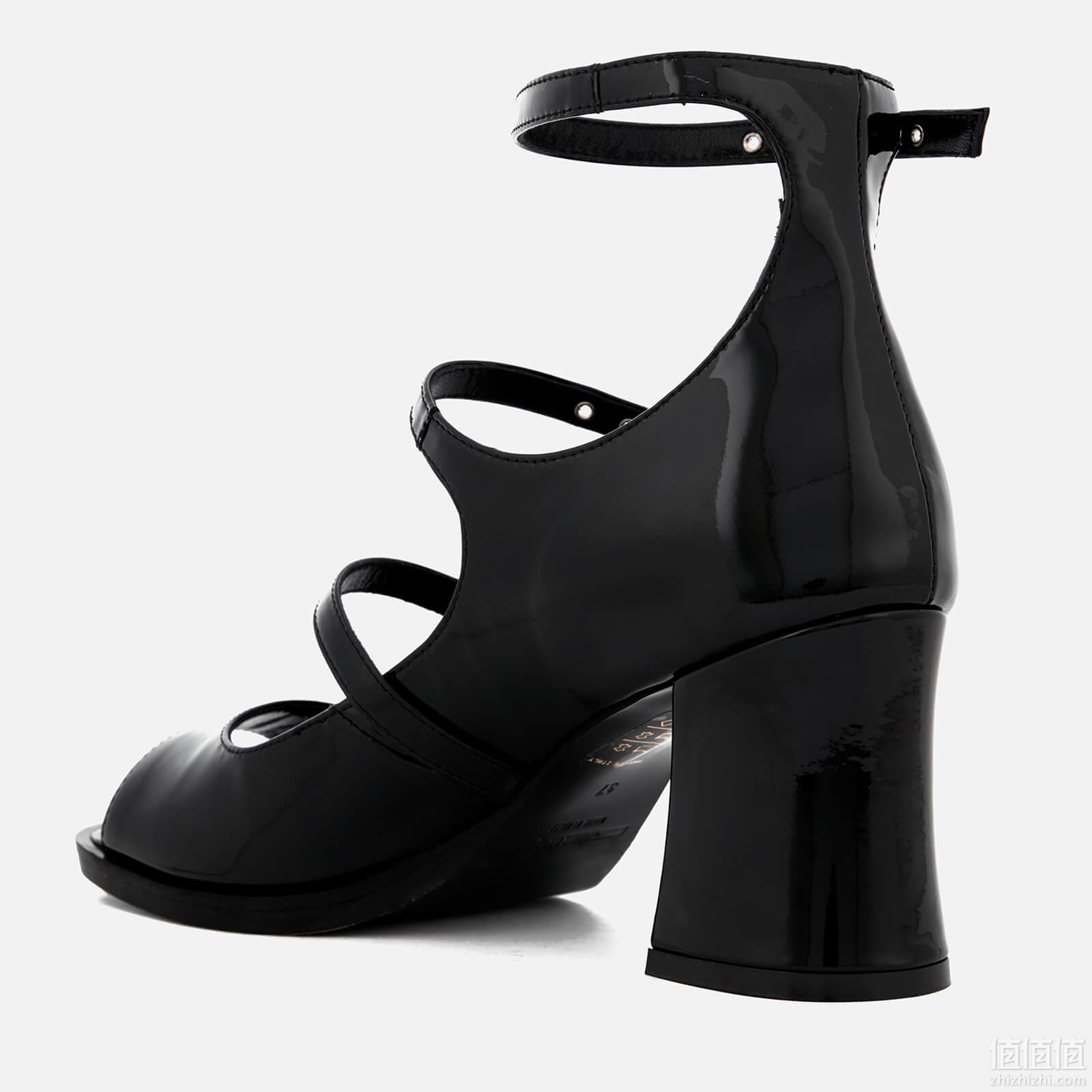 McQ Alexander McQueen Women's Angel 3 Strap Heel Sandals - Black