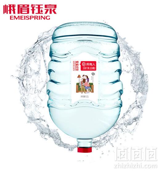 大桶装，峨眉钰泉 低钠淡矿泉水整箱15.2L29.9元包邮