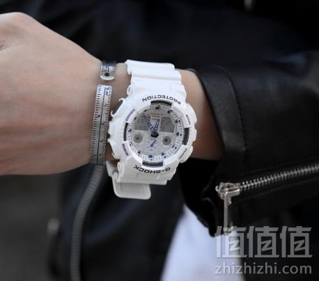 Casio 卡西欧 G-Shock系列 GA-100A-7AER 多功能双显运动手表478.03元