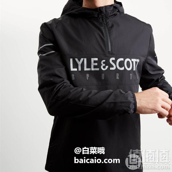 <span>再降，1.2折白菜！</span>L码，Lyle & Scott 苏格兰金鹰 男士轻量连帽运动夹克JK1064新低145.03元