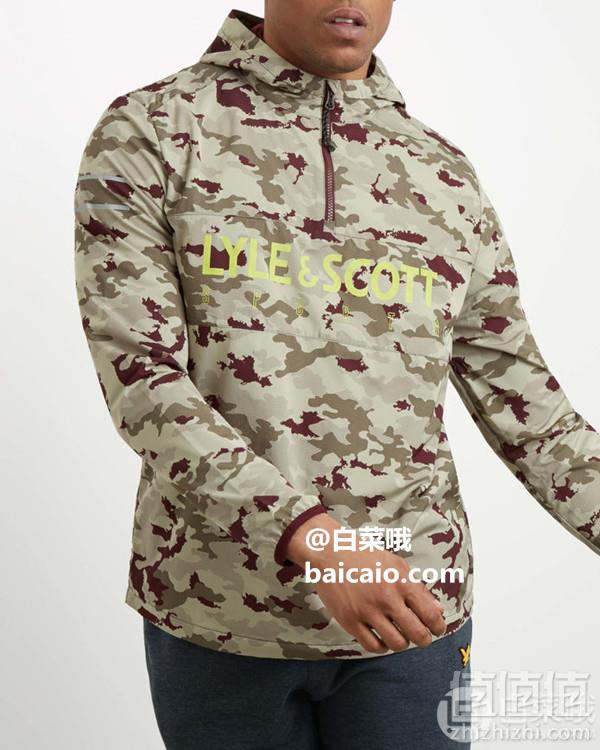 <span>再降，1.2折白菜！</span>L码，Lyle & Scott 苏格兰金鹰 男士轻量连帽运动夹克JK1064新低145.03元