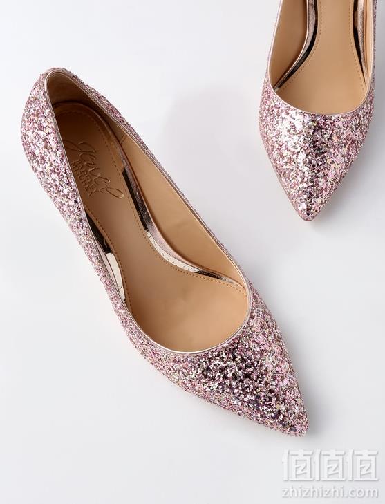 US7码，Badgley Mischka 巴吉利·米诗卡 女士闪耀高跟鞋新低436.22元