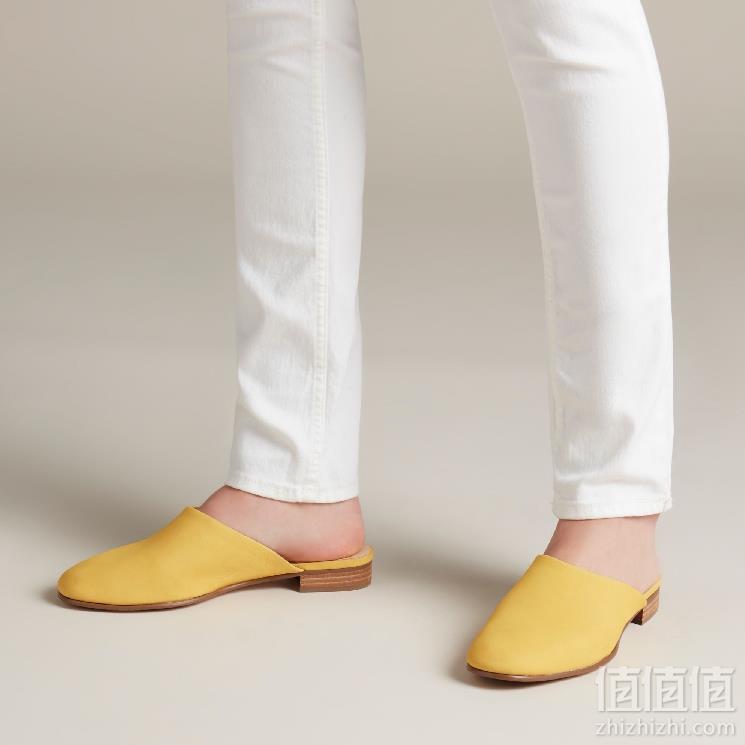 限36EU码，Clarks 其乐 Pure Blush 穆勒鞋拖鞋253.25元