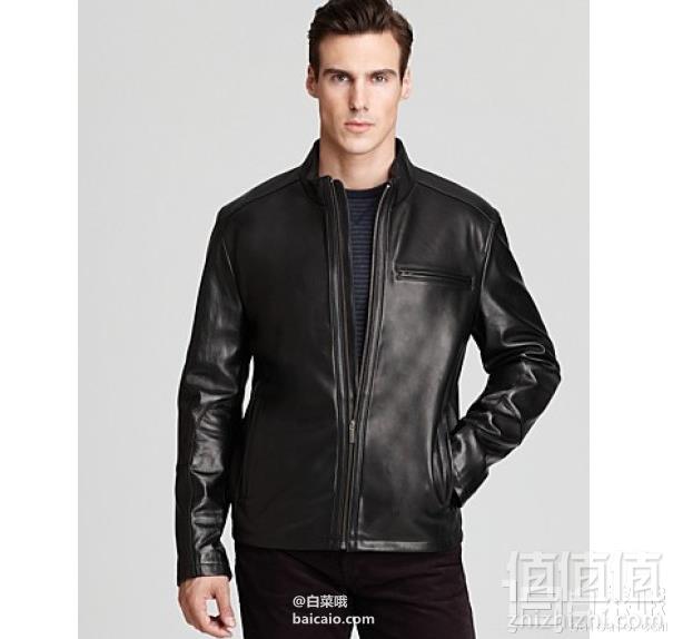 限L码，Cole Haan 可汗 男士小羊皮夹克新低779.64元