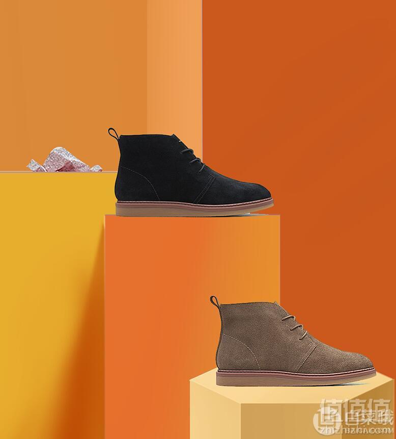 限UK4.5码，Clarks 其乐 Dove Roxana 女士反绒皮短靴 Prime会员免费直邮含税206.09元