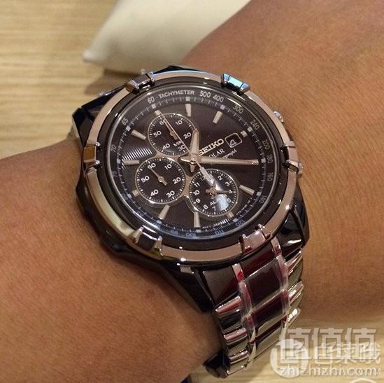 SEIKO 精工 SSC143 三眼计时太阳能男表1333.88元