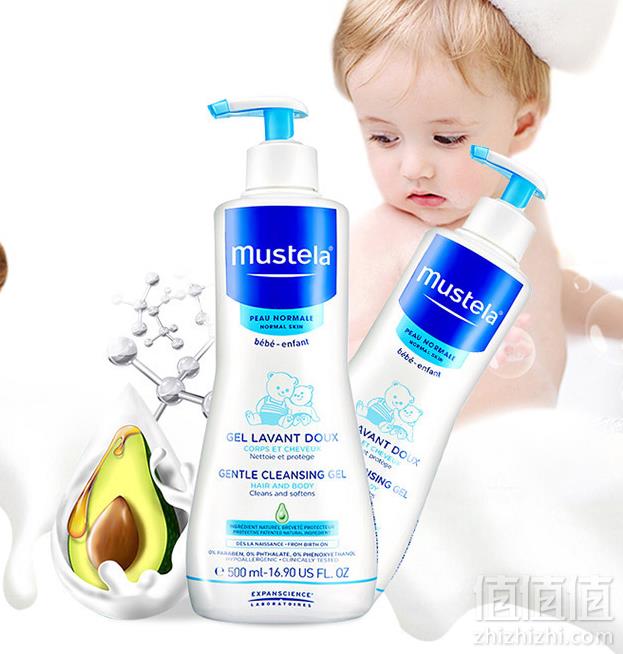 Mustela 妙思乐 婴儿洗发沐浴露二合一 500ml *5件 215.45元含税包邮43.09元/件（5件5折）