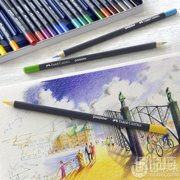 德国产，Faber-Castell 辉柏嘉 Goldfaber系列 48色油性彩色铅笔白铁盒装229.3元（天猫旗舰店614元）