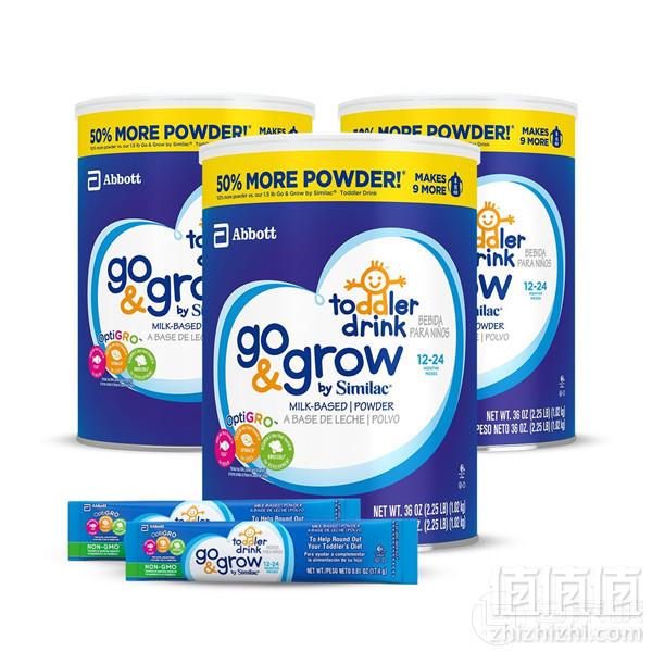 Similac 美版雅培 Go & Grow 心美力 婴幼儿配方奶粉680g*6罐装+便携装2袋414.02元