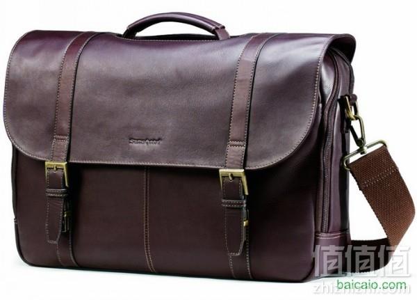 Samsonite 新秀丽 17英寸真皮复古公文包 2.7折 .97 到手￥695