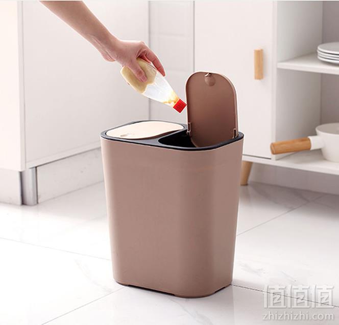KINBATA 家用双桶分类垃圾桶 15L34.9元包邮（需领券）