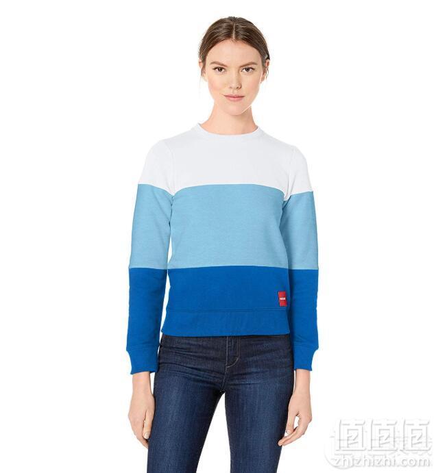 Calvin Klein 卡尔文·克莱恩 女士圆领拼色卫衣运动衫150.89元