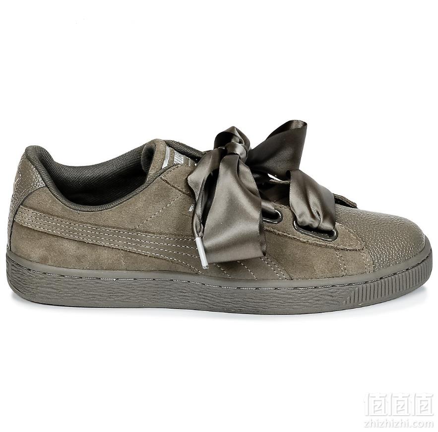 限UK3.5码，PUMA 彪马 Heart Bubble 女士 麂皮绒 低帮运动鞋138.4元