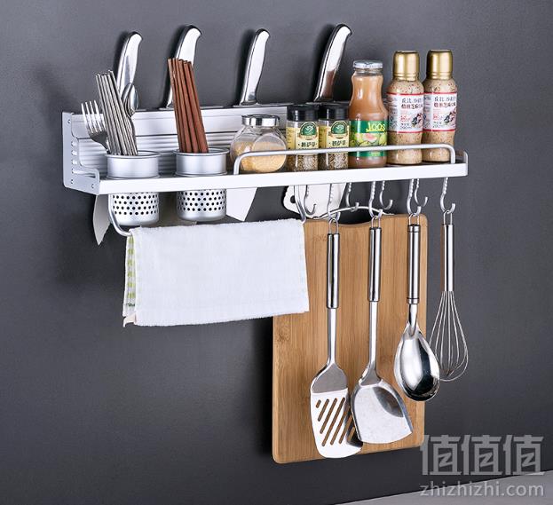 佳佰 免打孔厨房置物架*2件 74.1元37.05元/件