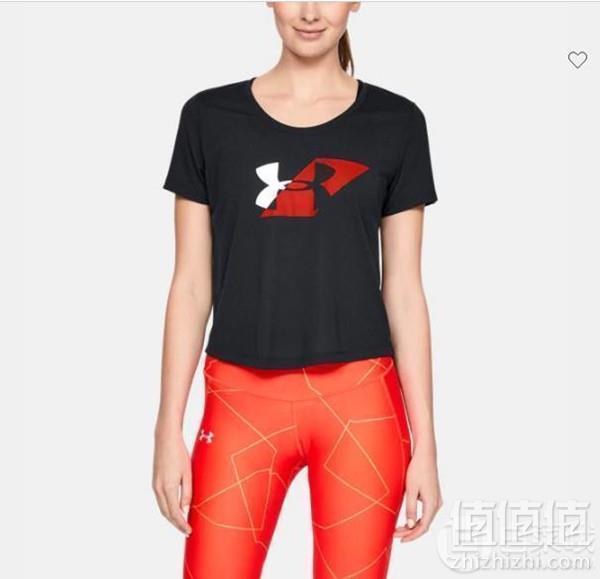 S码，Under Armour 安德玛 Run Graphic Crop 女士速干圆领短袖T恤52.53元