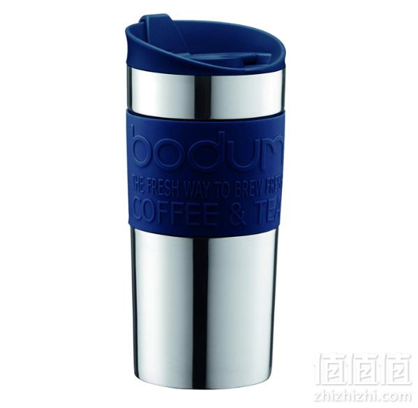 国内￥366，Bodum 波顿 不锈钢法压咖啡旅行杯350ml 蓝色108.81元
