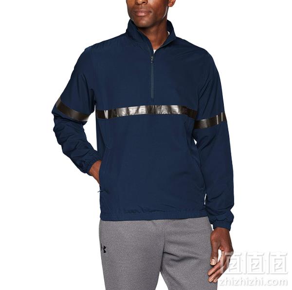 M/XXL码，Under Armour 安德码 Woven 1/2拉链男士运动外套105.63元