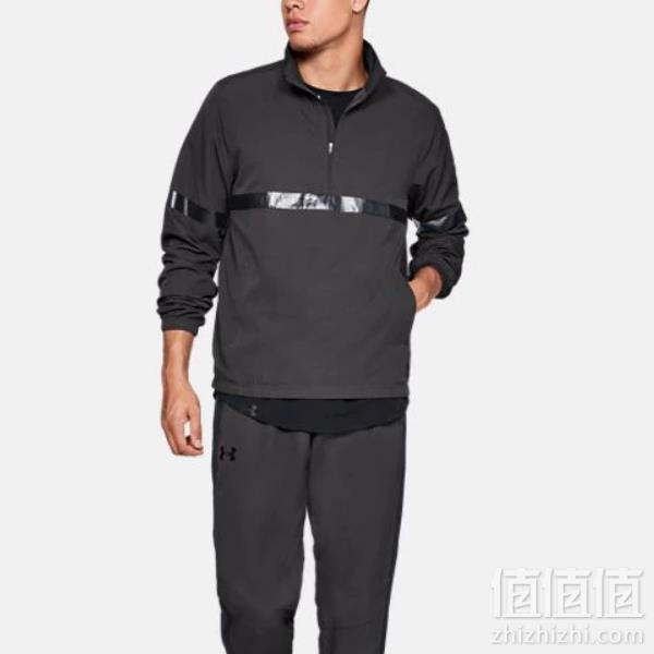 M/XXL码，Under Armour 安德码 Woven 1/2拉链男士运动外套105.63元