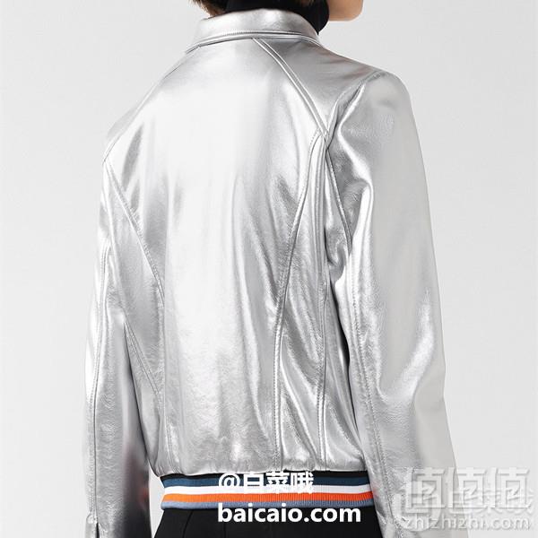 限36码，BOSS Hugo Boss 雨果·博斯 Ometty 女士金属仿皮夹克868.33元