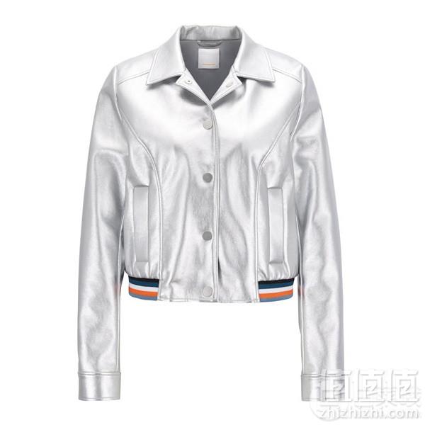 限36码，BOSS Hugo Boss 雨果·博斯 Ometty 女士金属仿皮夹克868.33元