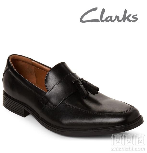 限UK6码，Clarks 其乐 Tilden Stride 男士真皮流苏乐福鞋221.89元