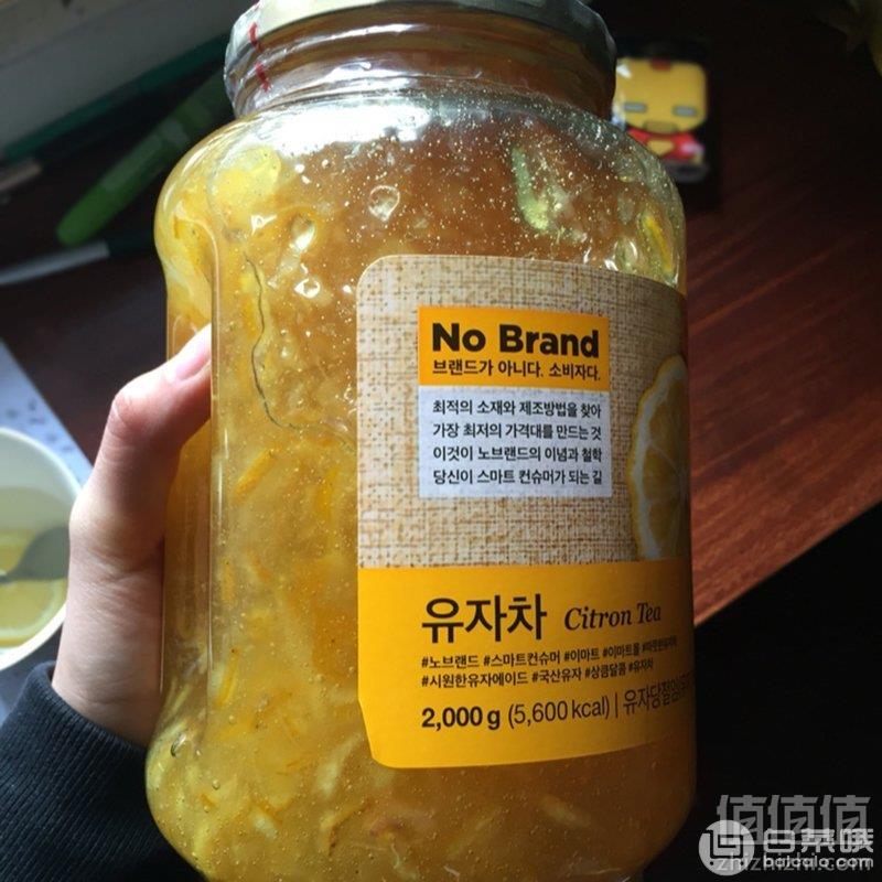 韩国进口，No Brand 蜂蜜柚子茶 2000克*2桶118.92元含税包邮