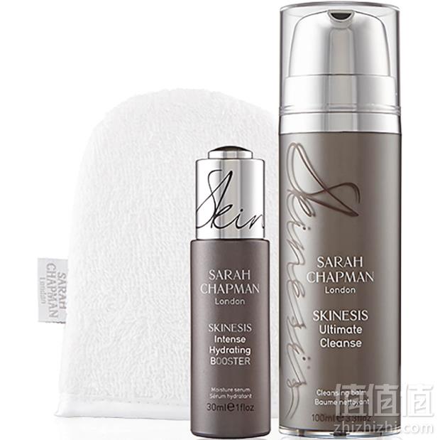 价值£108，Sarah Chapman 护肤两件套（精华30ml+洁面乳100ml+洁肤手套）£54.27免费直邮到手469元