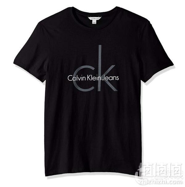 PRIMEDAY特价，Calvin Klein 卡尔文·克莱恩 男款经典CK徽标短袖T恤114.73元
