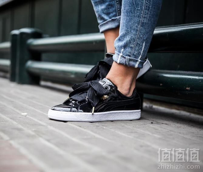 PUMA 彪马 Basket Heart Patent Wn's 蝴蝶结板鞋新低198.96元