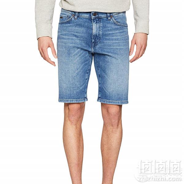PrimeDay特价，BOSS Hugo Boss 雨果·博斯 Maine 男士直筒牛仔短裤折后249.75元（需用码）