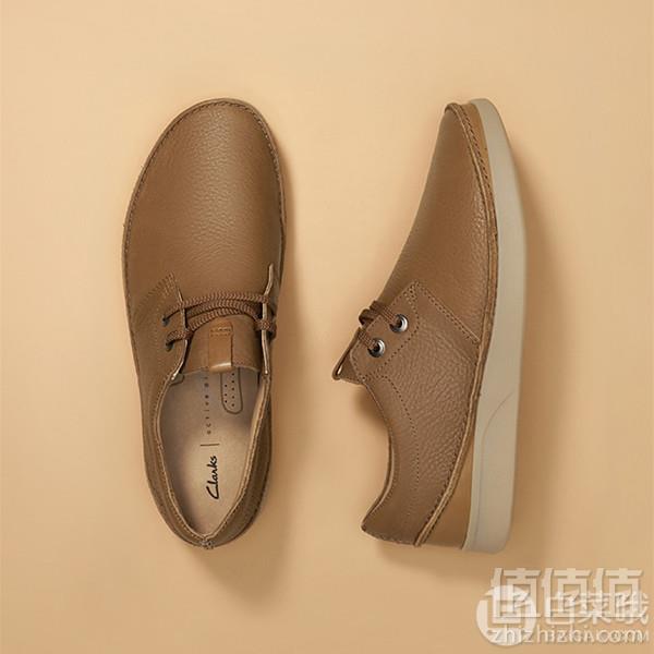 <span>白菜！</span>PrimeDay特价，Clarks 其乐 Oakland Lace 男士牛皮系带休闲鞋新低168.73元起（单件免邮）