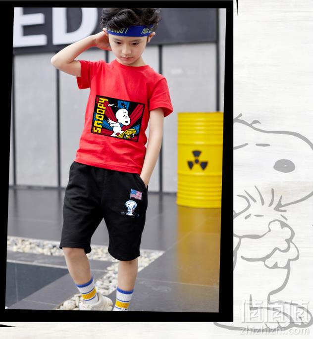 peanuts 史努比 100%纯棉男童休闲短裤 多款29.9元包邮（需领券）