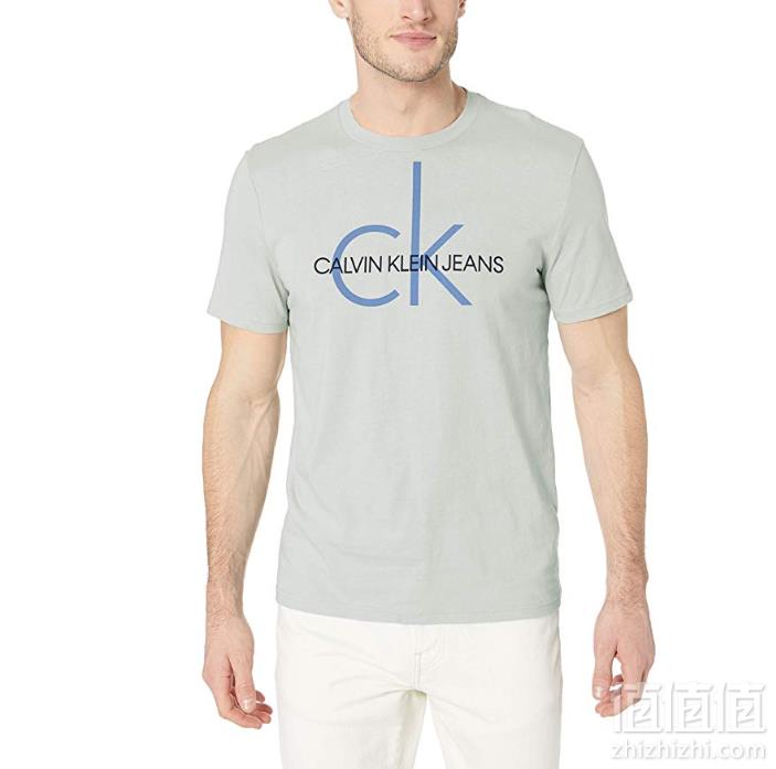 PRIMEDAY特价，Calvin Klein 卡尔文·克莱恩 男款经典CK徽标短袖T恤114.73元