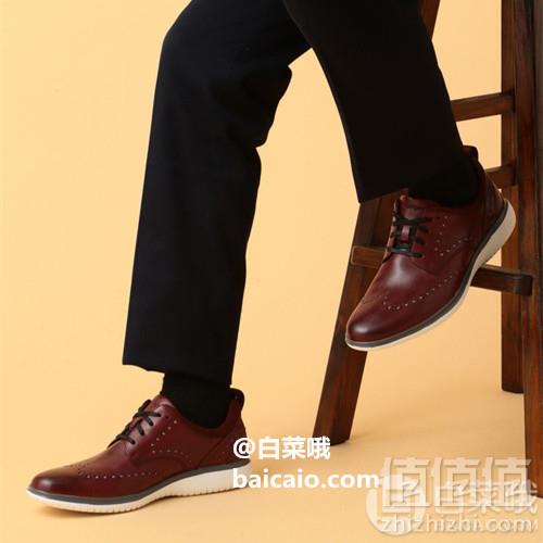 25.5cm码，Rockport 乐步 DresSports 2系列 35周年限定版 男士烤花正装牛津鞋新低227.85元