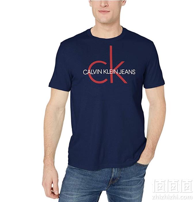 PRIMEDAY特价，Calvin Klein 卡尔文·克莱恩 男款经典CK徽标短袖T恤114.73元