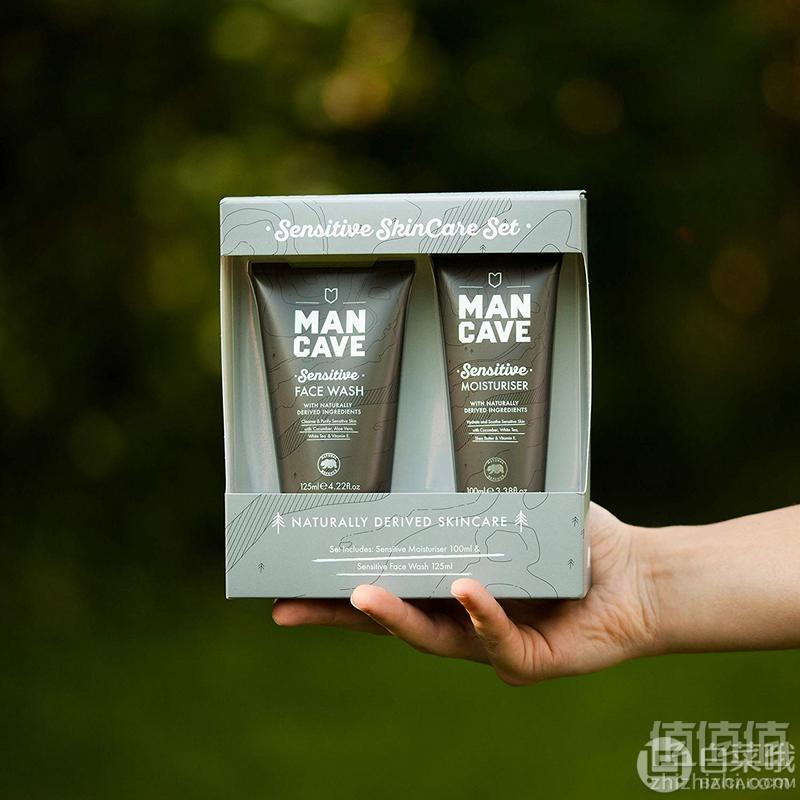 ManCave 男士感护肤套装（保湿乳液100ml+洁面乳125ml）新低64.31元