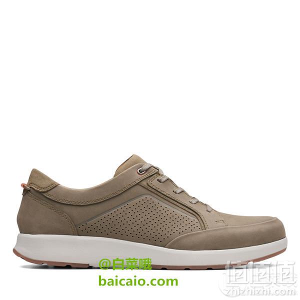PrimeDay特价，41.5码 Clarks 其乐 Un Trail Form 男士真皮系带休闲鞋折后新低278.12元（天猫旗舰店折后1059元）
