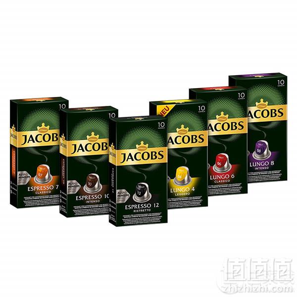 PrimeDay特价，Jacobs 雅各布斯 铝制咖啡胶囊10颗*6盒95.45元