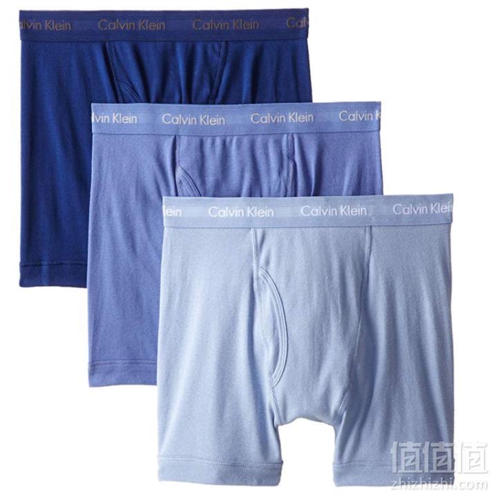 PRIMEDAY特价，Calvin Klein 卡尔文·克莱恩 男士经典棉质平角内裤 3条装121.39元