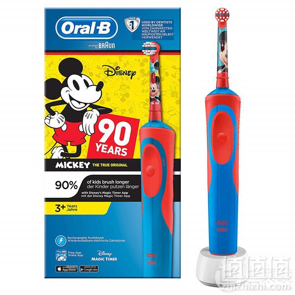 PrimeDay特价，Oral-B 欧乐B 儿童电动牙刷 米奇款秒杀价107.28元