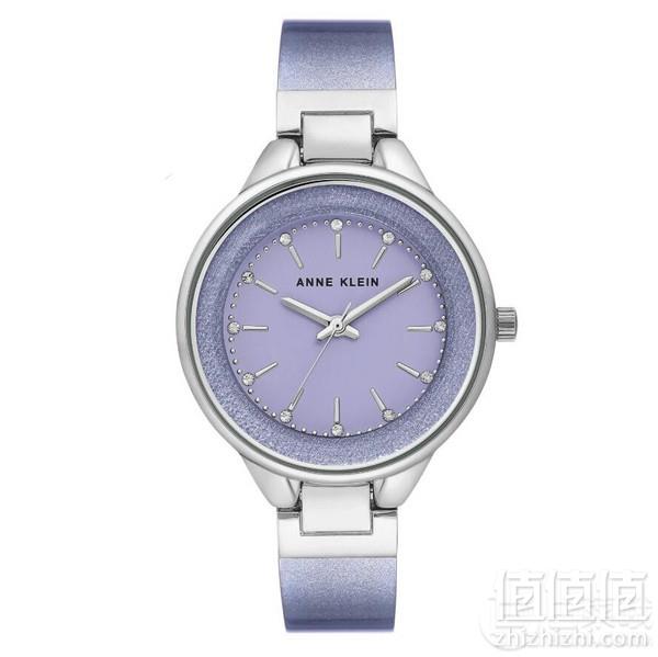 ANNE KLEIN 安妮克莱因 AK/1409LVSV 女款施华洛奇水晶淡紫色手表236.2元（Prime会员额外75折）