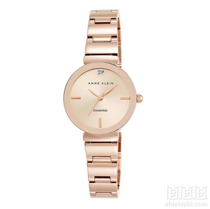PrimeDay特价，Anne Klein 安妮克莱因 AK-2434RGRG 镶钻玫瑰金石英女表235.91元