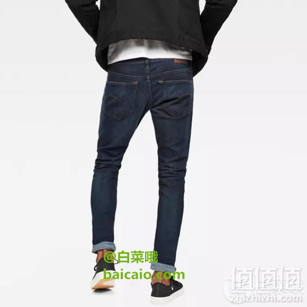 PrimeDay特价，G-Star Raw 3301系列 男士紧身牛仔裤217.5元